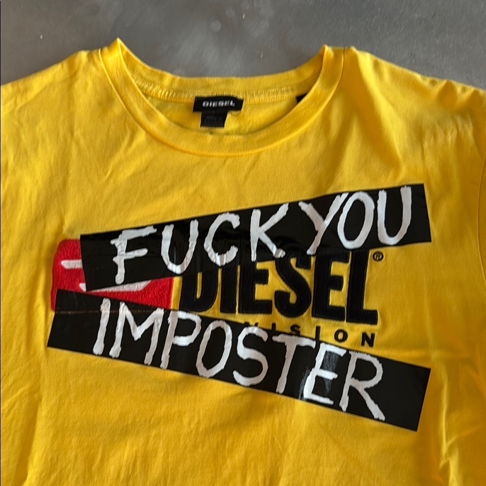 Diesel Yellow Graphic T-Shirt